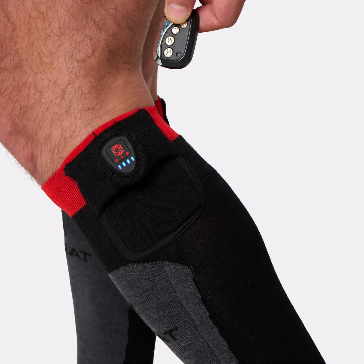 Chaussettes chauffantes G-Heat porté