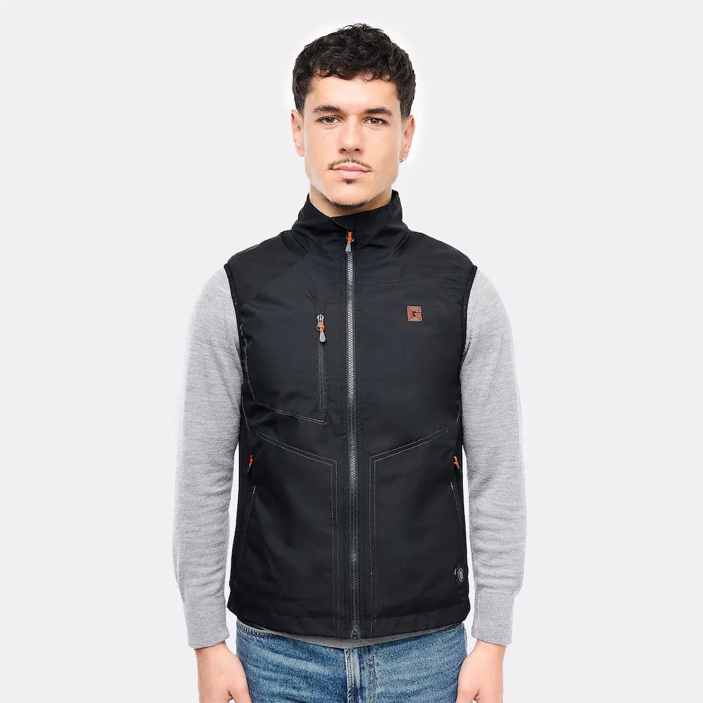Veste chauffante sans manche homme