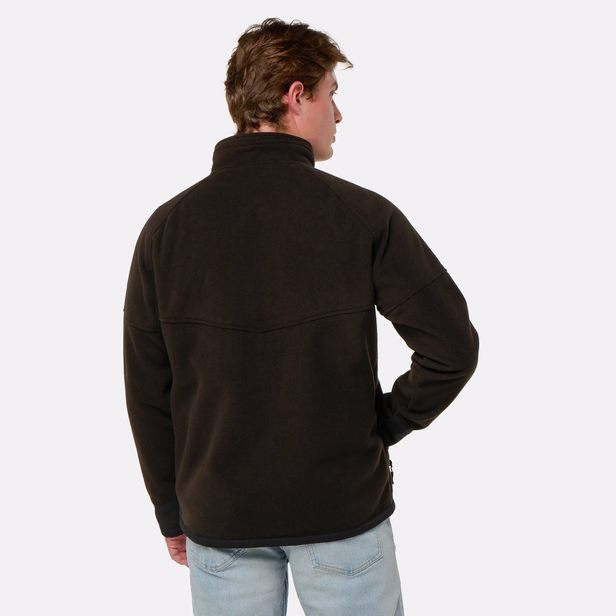 Polaire chauffante CYCLONE noir porté de dos