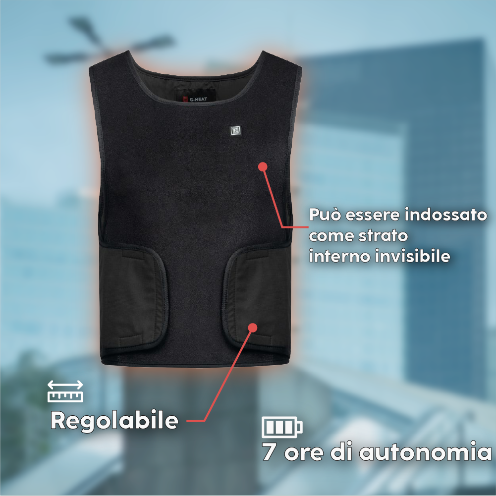 Gilet chauffant atouts produits