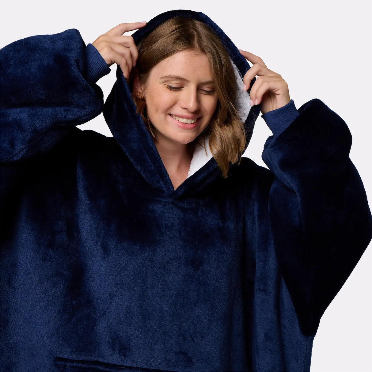 Pull plaid navy femme G-Heat