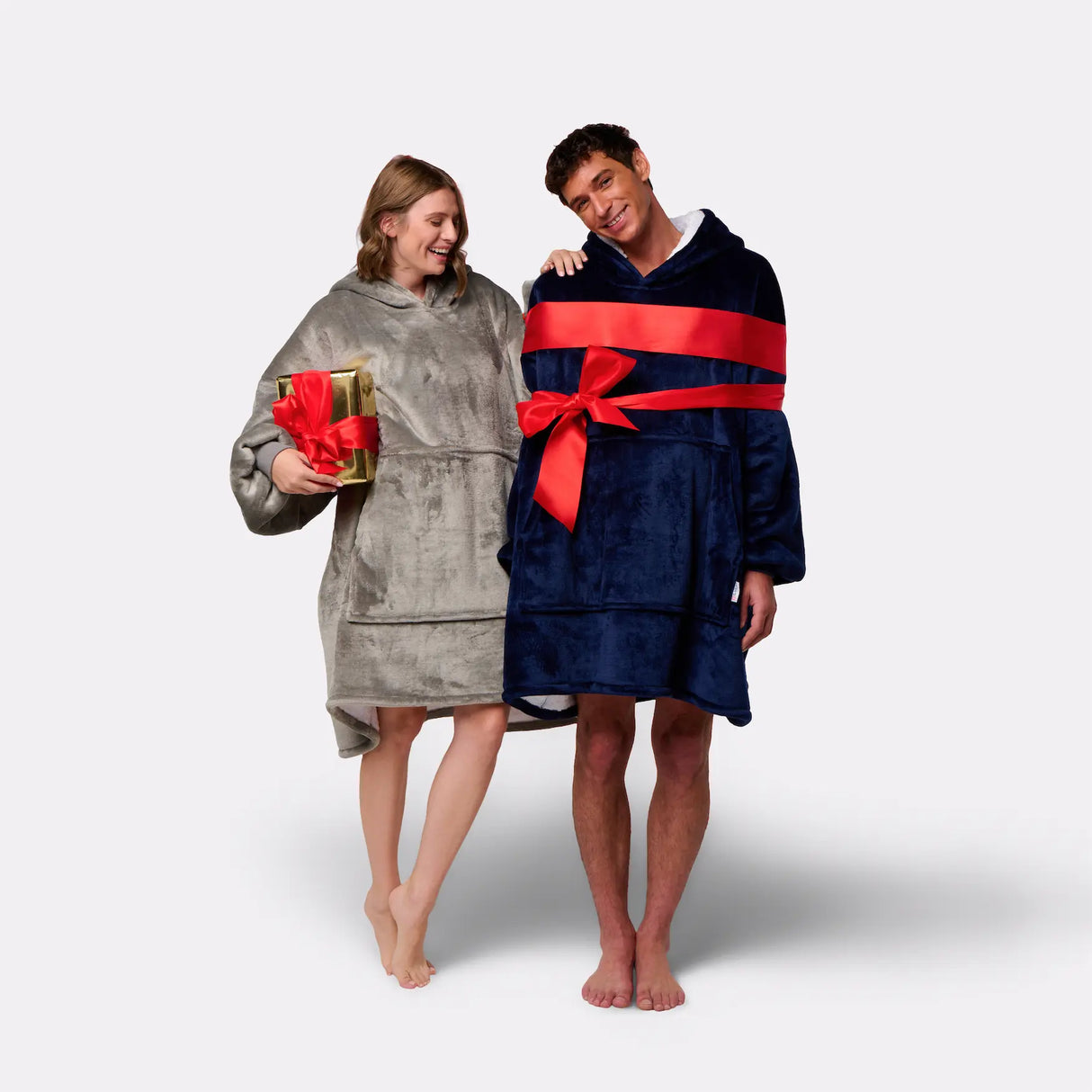 Pulls plaids gris et navy