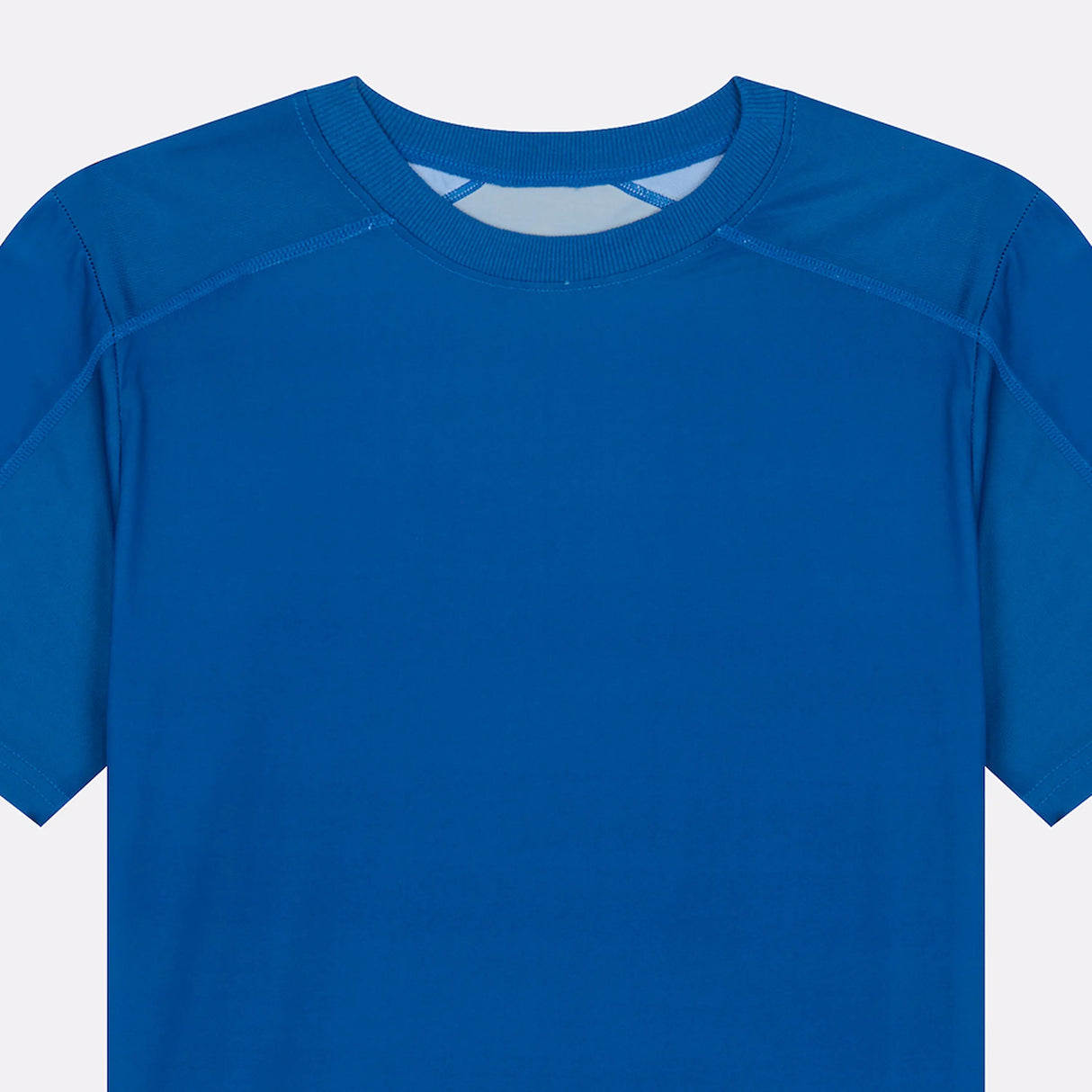 T-shirt sport rafraîchissant homme bleu zoom col