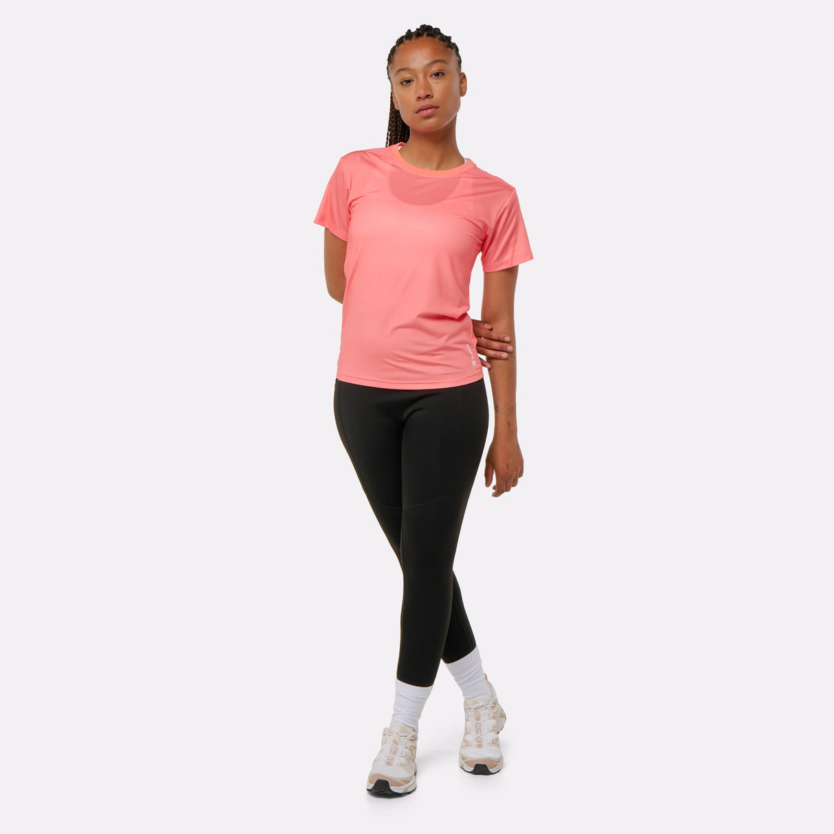 T-shirt sport rafraîchissant corail femme