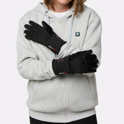 Gants chauffants fin porté femme