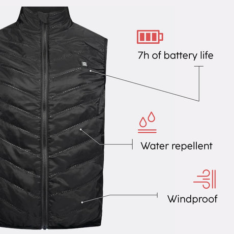 Veste chauffante sans manche atouts produit G-heat