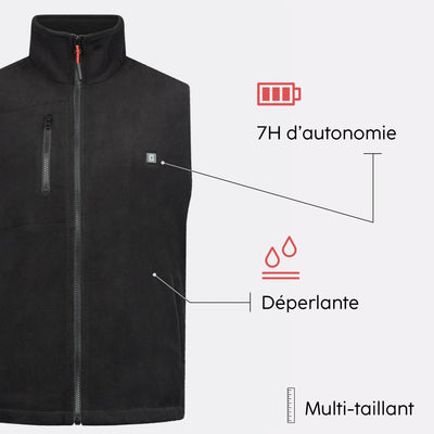 Polaire chauffante atouts produit