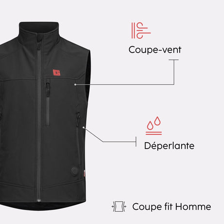 Gilet chauffant EVO atouts produit