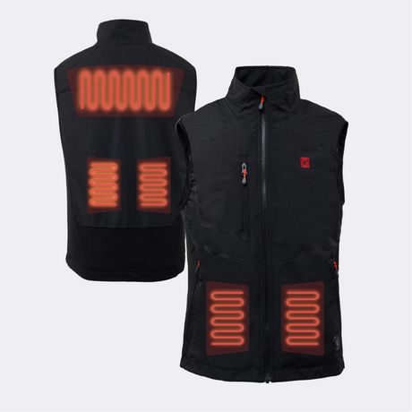 Veste chauffante sport zones de chauffe G-Heat