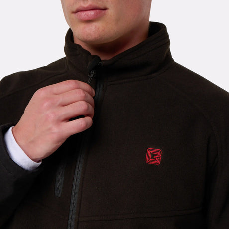 Polaire chauffante CYCLONE noir zoom col