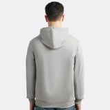 Hoodie ESSENTIAL chauffant G-Heat gris homme de dos