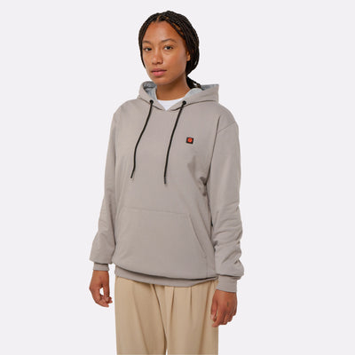 Hoodie ESSENTIAL chauffant G-Heat gris femme