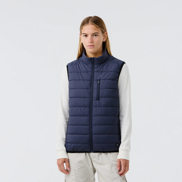 Gilet sans manches light homme chauffant bleu