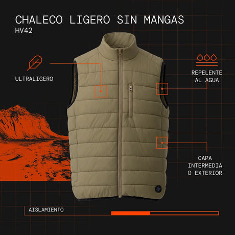 Gilet sans manches light homme chauffant visuel atout es