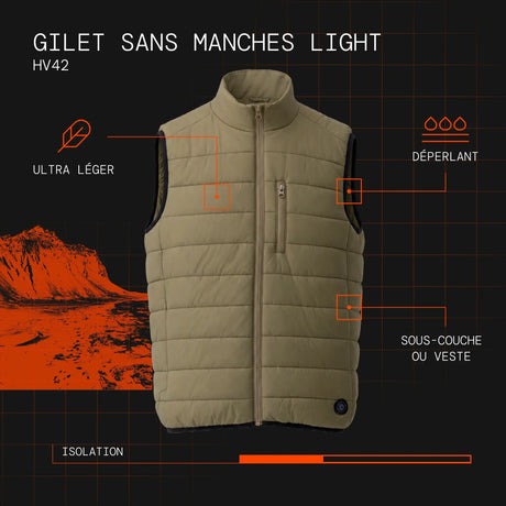 Gilet sans manches light homme chauffant visuel atout fr