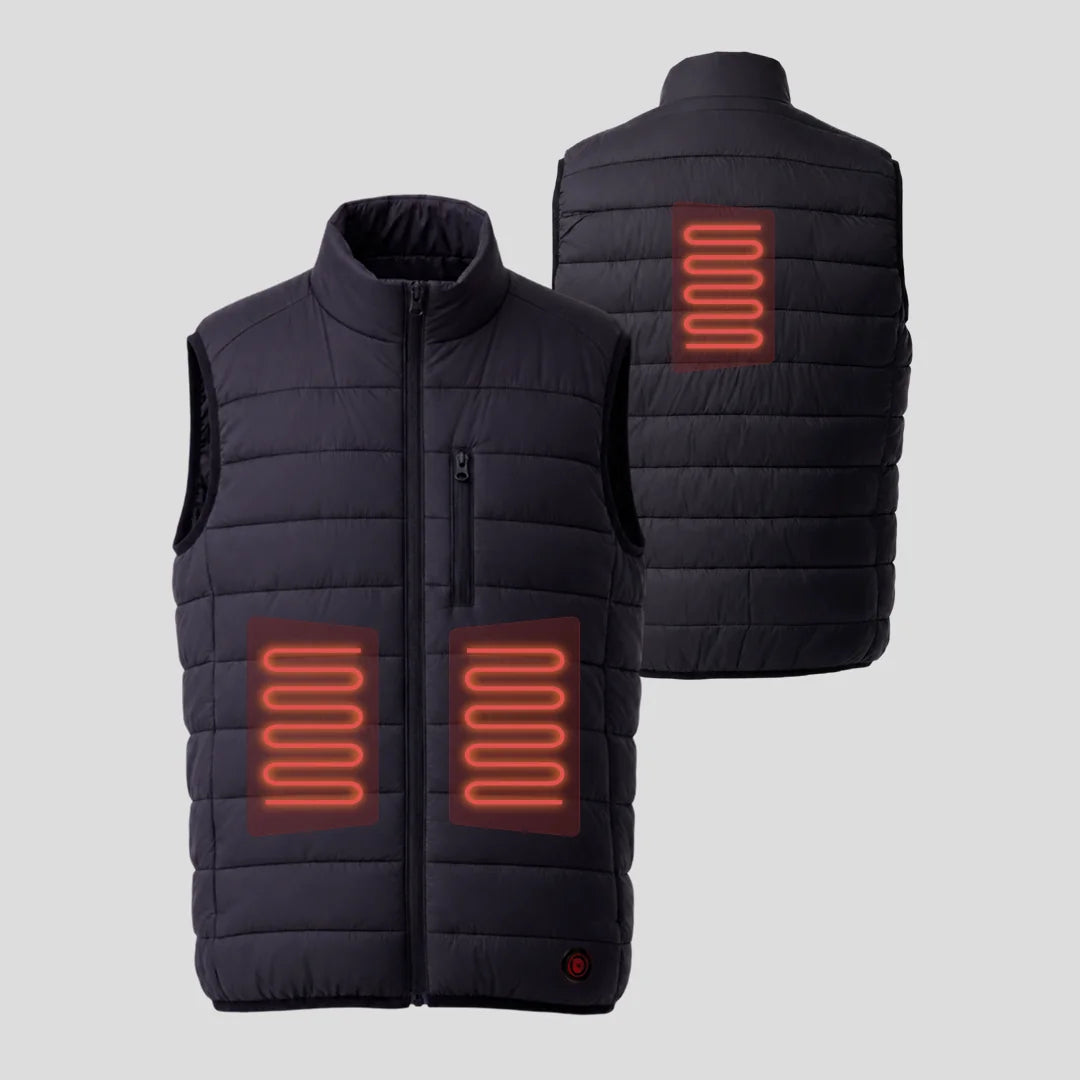 Gilet sans manches light homme chauffant zone de chauffe