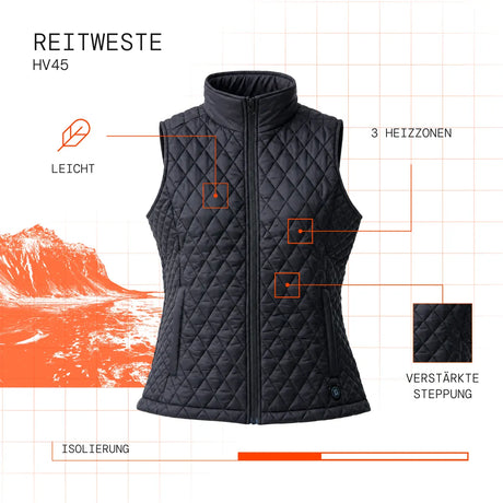 Gilet équitation femme chauffant visuel atout de