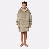 Pull plaid beige enfant