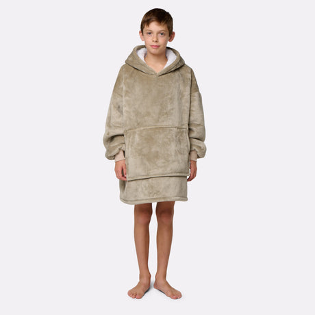 Pull plaid beige enfant