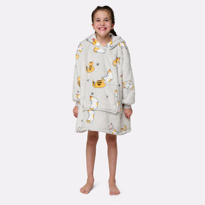 Pull plaid chat enfant
