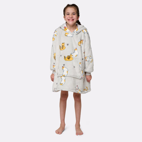 Pull plaid chat enfant