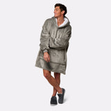 Pull plaid gris homme