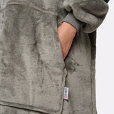 Pull plaid gris femme G-Heat poche