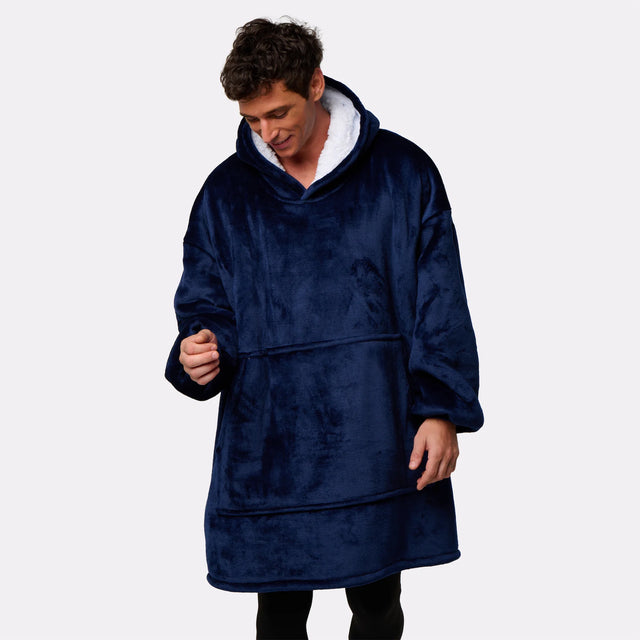 Pull plaid navy homme G-Heat