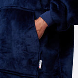 Pull plaid navy homme G-Heat