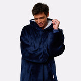 Pull plaid navy homme G-Heat