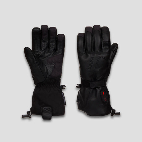 Gants en cuir chauffant g-heat noir