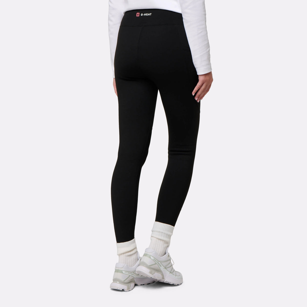 Legging polaire femme non chauffant  de dos