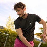 T-shirt rafraîchissant G-Heat noir porté