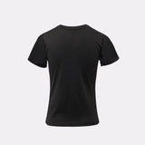 T-shirt rafraîchissant femme ajusté noir
