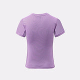 T-shirt rafraîchissant ajusté violet femme