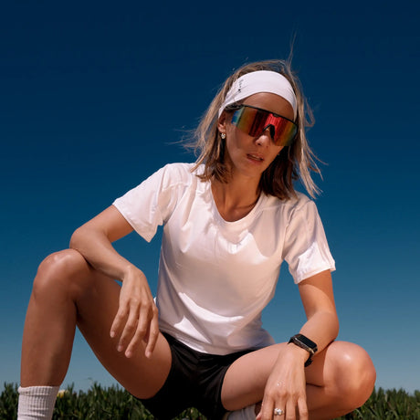 T-shirt rafraîchissant blanc sport pour femme