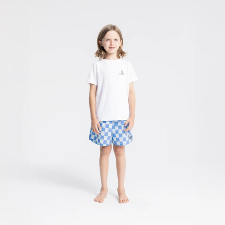 T-shirt rafraîchissant et anti UV enfant blanc de face