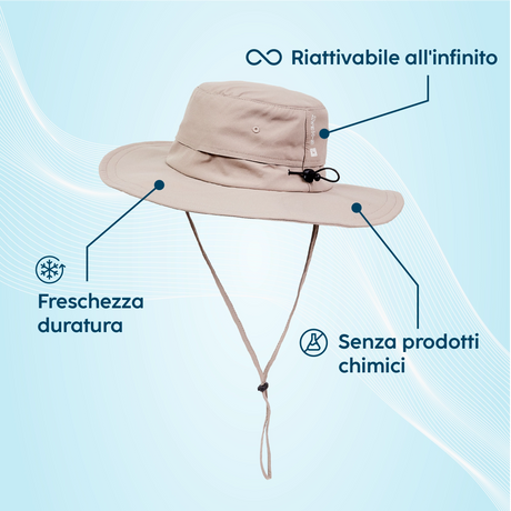 Chapeau rafraîchissant atout produit