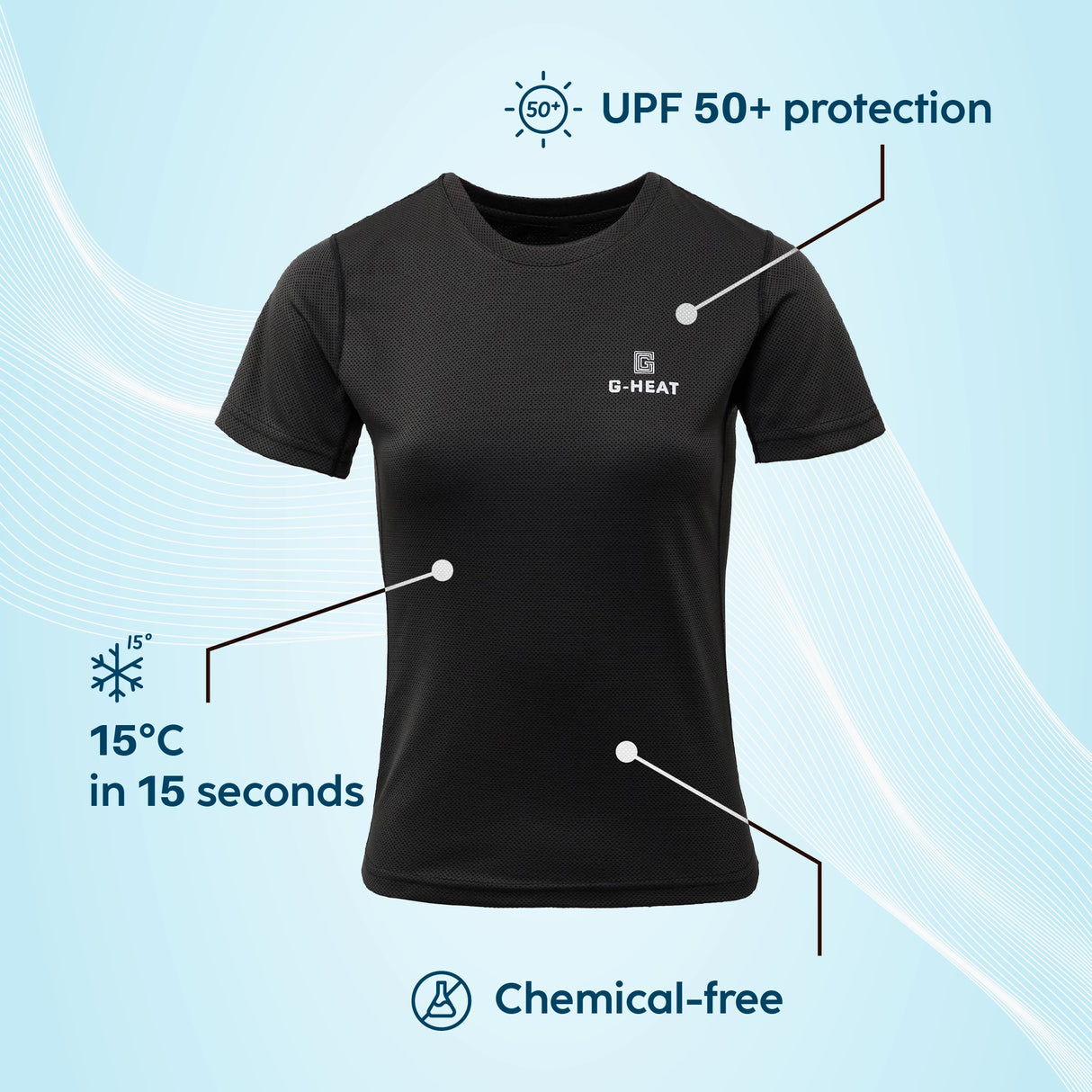 Atout produit t-shirt rafraîchissant femme